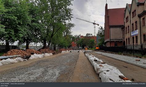 Zdjęcia Modernizacja torowiska obok ulicy Nabrzeże Wieleckie stan