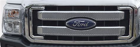 Ford F250 F350 Chrome Mesh Grille Overlay 8pc 2011 2012 2013 2014 2015 2016