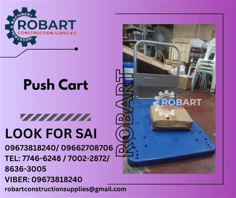 Push Cart Commercial And Industrial Construction Tools And Equipment On