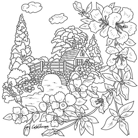 Раскраски цветущий сад - 90 фото