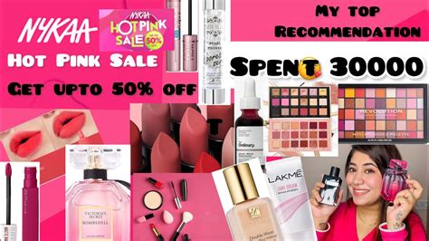 Nykaa Hot Pink Sale Haul 2023 I Spent 30000 💰 Top Recommendations Divya Mongia Youtube