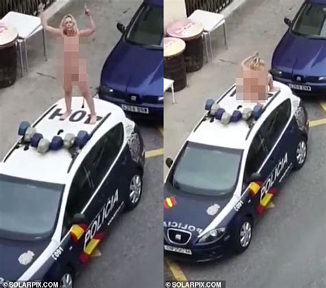 Woman Strips Naked And Jumps On Police Car After Leaving Court For Breaching Lockdown Order