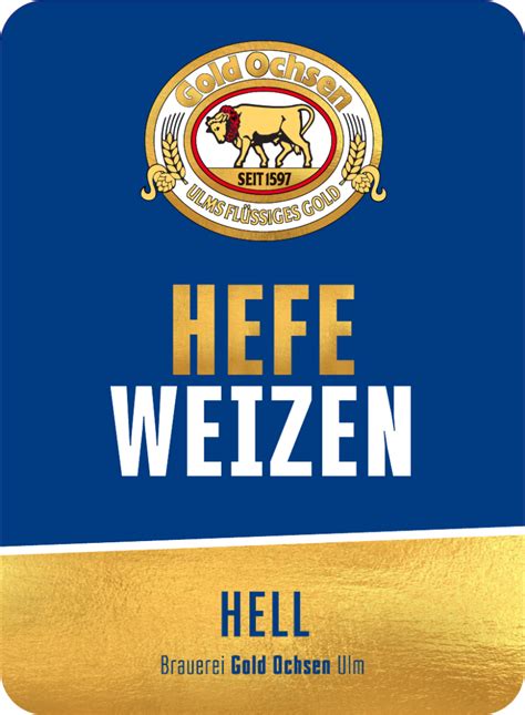 Hefeweizen Hell - Bier - Brauerei Gold Ochsen Ulm
