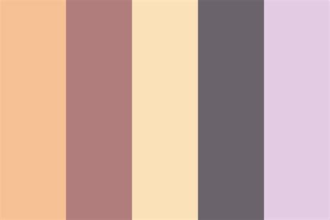 Peaches And Lavender Color Palette