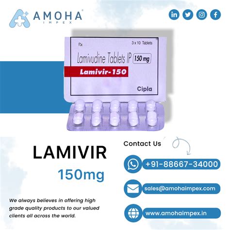 Lamivudine Tablets Lamivir Mg Tablets Cipla Capsule S In A