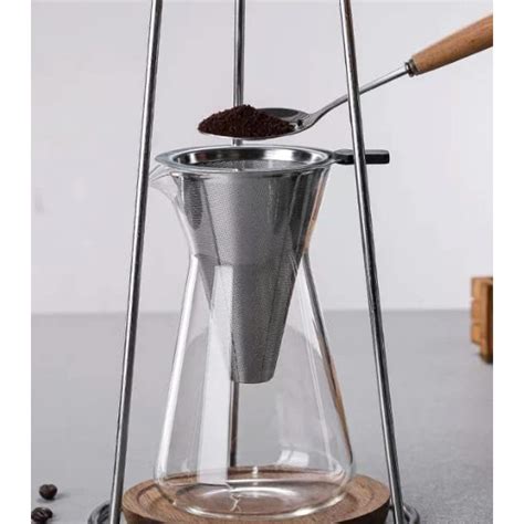 Nispira Iced Coffee Cold Brew Drip Coffee Maker Mini Tower | 400 mL