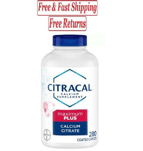 Citracal Calcium Citrate Caplets Maximum Plus D3 280 Ct Each Free Shipping 16500557647 Ebay