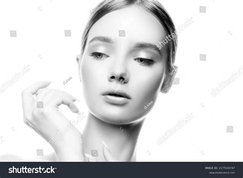 Beauty Caucasian Model Girl Nude Makeup Stock Photo Shutterstock