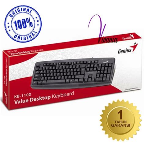 Jual Keyboard Genius KB-110X USB Original K233 | Shopee Indonesia
