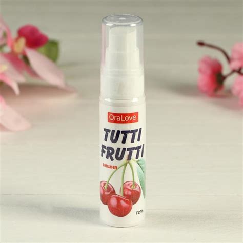 Съедобная смазка "OraLove. TUTTI-FRUTTI ВИШНЯ", для орального секса, 30 ...