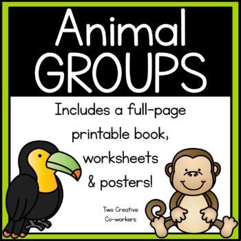 Animal Groups {Printable book, sorting worksheets, & posters} в 2024 г