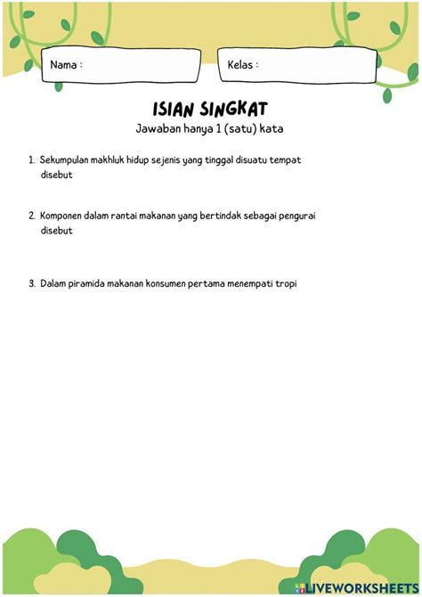 2176757 Lkpd Ekosistem Abilmalik Liveworksheets
