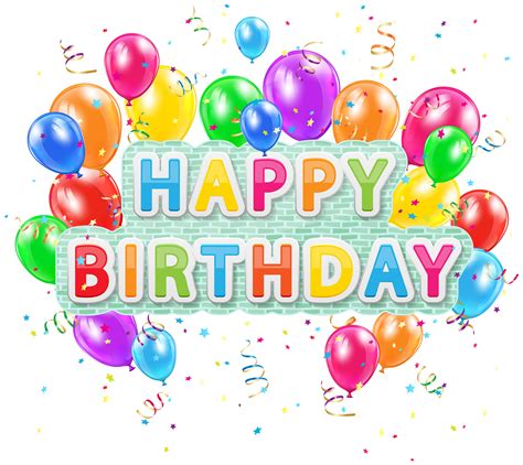 Happy Birthday Wishes Balloons Clip Art | Images and Photos finder