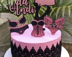 Arquivo De Corte Topo De Bolo Cha De Lingerie Produtos Elo7