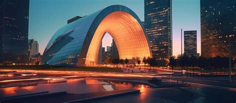 Premium Ai Image Skyscrapers Cityscape With Glass