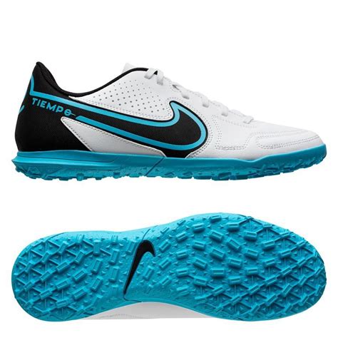 Nike Tiempo Legend 9 Club TF Blast - White/Black/Baltic Blue/Pink Blast