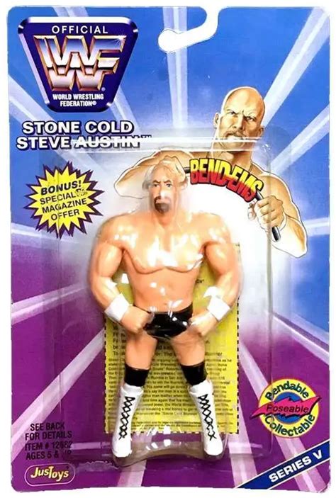 Wwe Wrestling Wwf Bend Ems Series Stone Cold Steve Austin Action