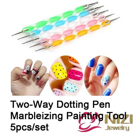 Two Way Dotting Pen Pcs Set Colors Professional Dotting Marbleizing