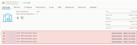 VMware ESXi TPM Configuration, Fix TPM attestation alarm - VMware ... 