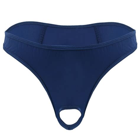 Men S Lingerie Thong Underwear Penis Hole Bikini Briefs Micro G String Panties Ebay