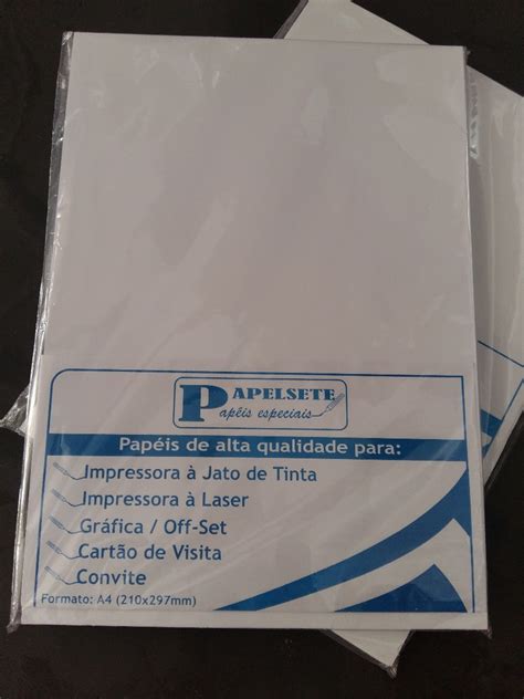 Papel Opaline A4 180g Pct C 200 Folhas Liso A4 240g C 100 R 99 90