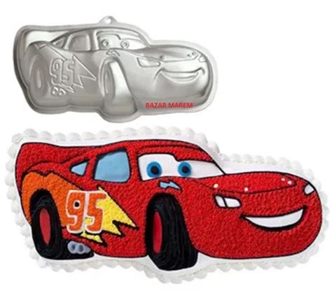 Molde De Aluminio Cars Rayo Mcqueen Horno Torta Reposteria99