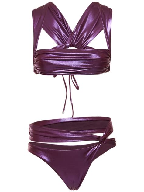 Crossed Cutout Bikini The Attico Women Luisaviaroma