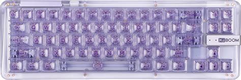 Amazon Kiiboom Phantom Hot Swappable Crystal Gasket Mounted Mechanical Keyboard Bt