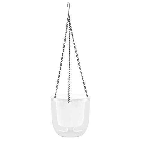 Gardenne Flower Planter Plant Container Hanging Vase Transparent