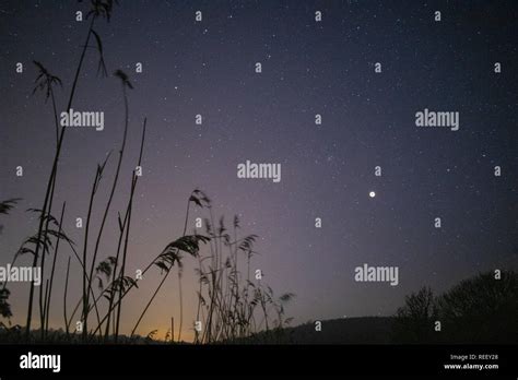 Super Blood Wolf Moon Eclipse Stock Photo Alamy