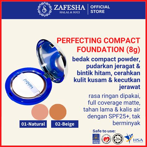 Za S Zafesha Bedak Compact Powder Foundation Spf Kompak Skincare