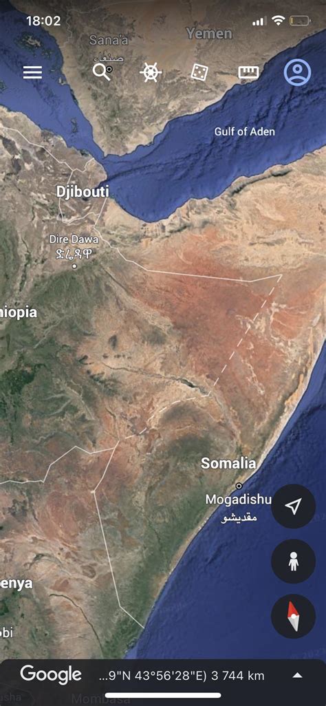 Why is the border between Ethiopia and Somalia dotted : r/MapPorn