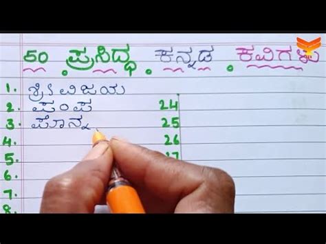 famous kannada poets prasiddha kannada kavigalu