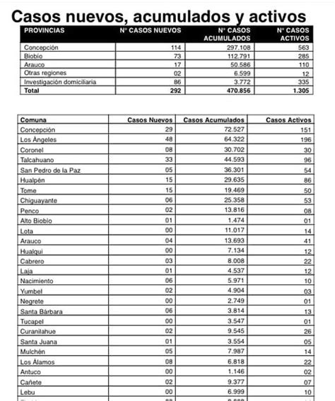 Eco Bio Bio La Red Informativa Informe Diario Del Covid De La