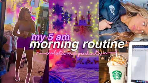 5am Productive Morning Routine Realistic Productive Youtube