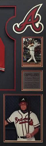 Chipper Jones Autographed Framed Braves Jersey The Stadium Studio