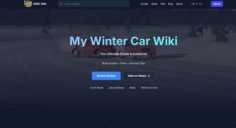 winter car wiki ultimate guides parts survival