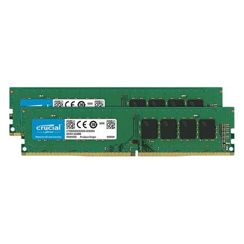 Crucial DDR4 32 GB (2 x 16 GB) 2666 MHz CL19 Dual Rank X8 - Memoria PC ...