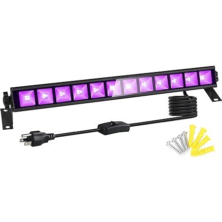 Oppsk Black Light W Led Uv Blacklight Bar With On Off Switch Light