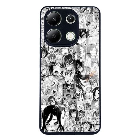 Ahegao Manga Girl Hentai Protector Glass Casing For Redmi Note Cellphone Case Aesthetic