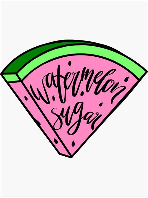 Watermelon Sugar Sticker For Sale By Harrystylesetc Redbubble