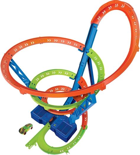 Hot Wheels Autorennbahn Crash Spirale Trackset Inklusive