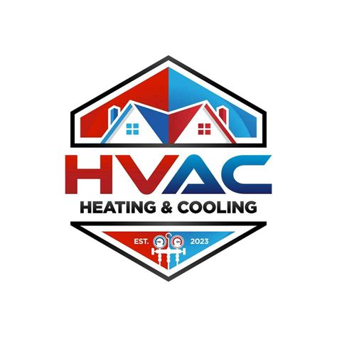 HVAC Heating Cooling Emblem Logo Vector 28626780 Vector Art at Vecteezy