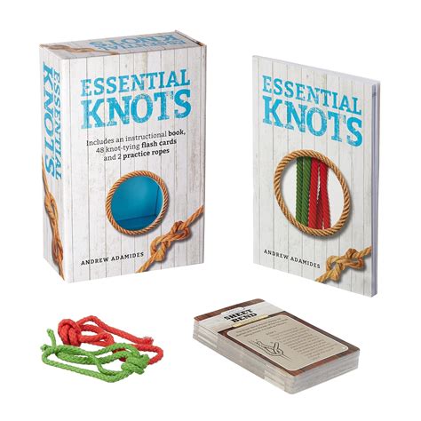 Essential Knots Kit: Includes Instructional Book, 48 Knot Tying Flash