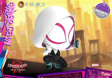 Hot Toys Spider Man Into The Spider Verse Cosb Spider Gwen Cosbaby S Bobble Head