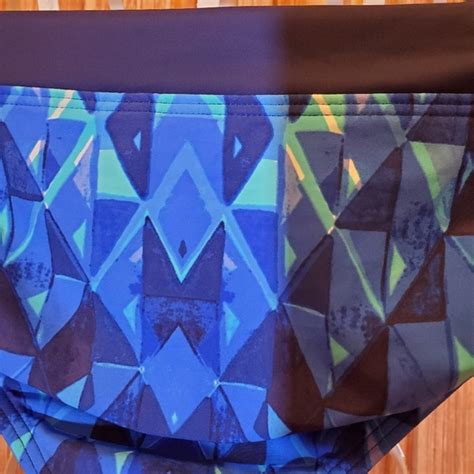 Title Nine Swim Title Nine Blue Patterned Bikini Bottom Sz Small Poshmark