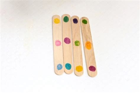 Popsicle Stick Fine Motor Color Match Game For Kids