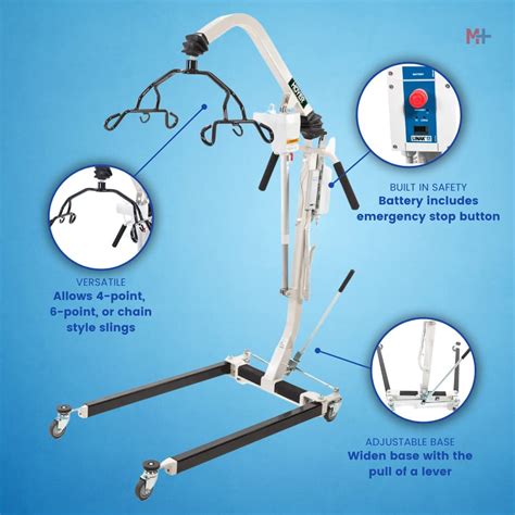 Hoyer Deluxe Power Lifter Bariatric Patient Lift With 6 Point Cradle