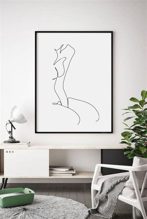 Nude Body Line Body Vector SVG Female Minimalist Digital Etsy