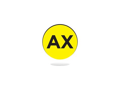 Unique AX Logo Icon, Monogram Ax Circle Logo Letter Vector Art 31718949 ...